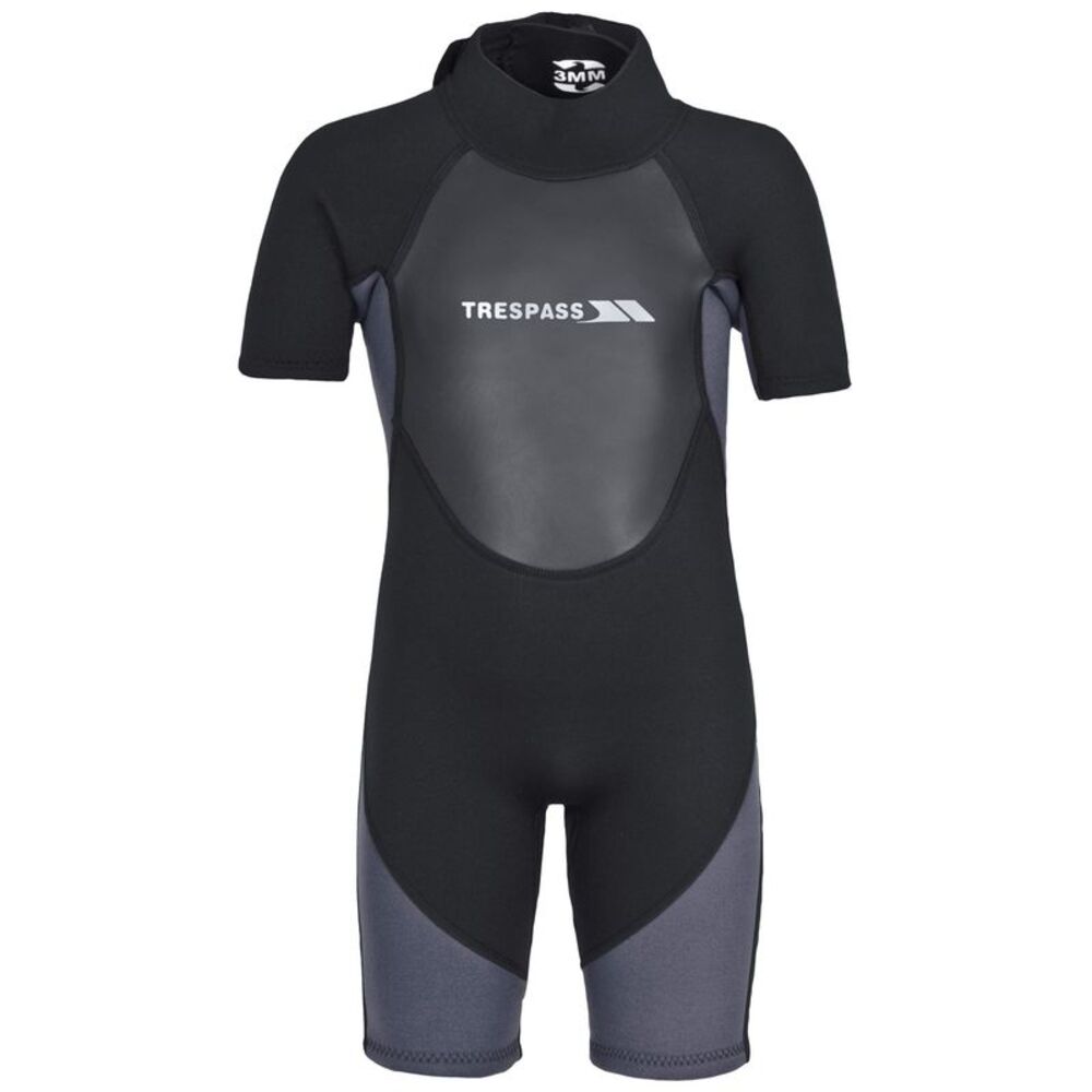 Trespass Childrens Boys Scuba 3mm Short Wetsuit / Black
